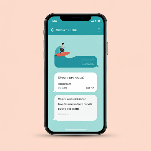 Mobile app interface showing a chat group for surfers